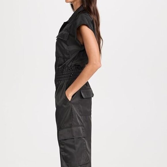 Pistola Jade Nylon Jumpsuit in Black - Size XS - Picture 3 of 9